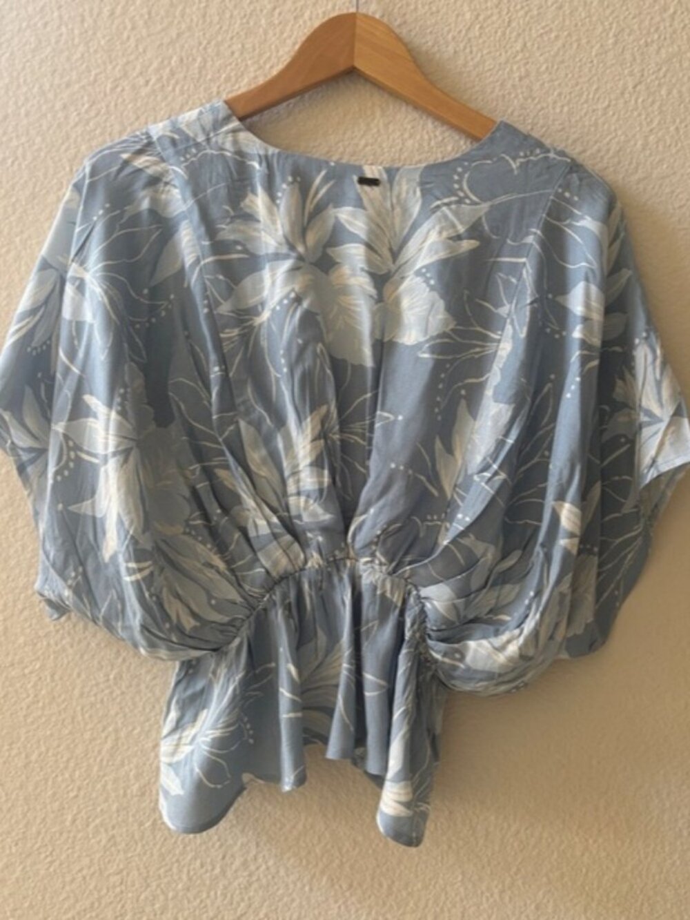 Blue Floral Top - Picture 2 of 2